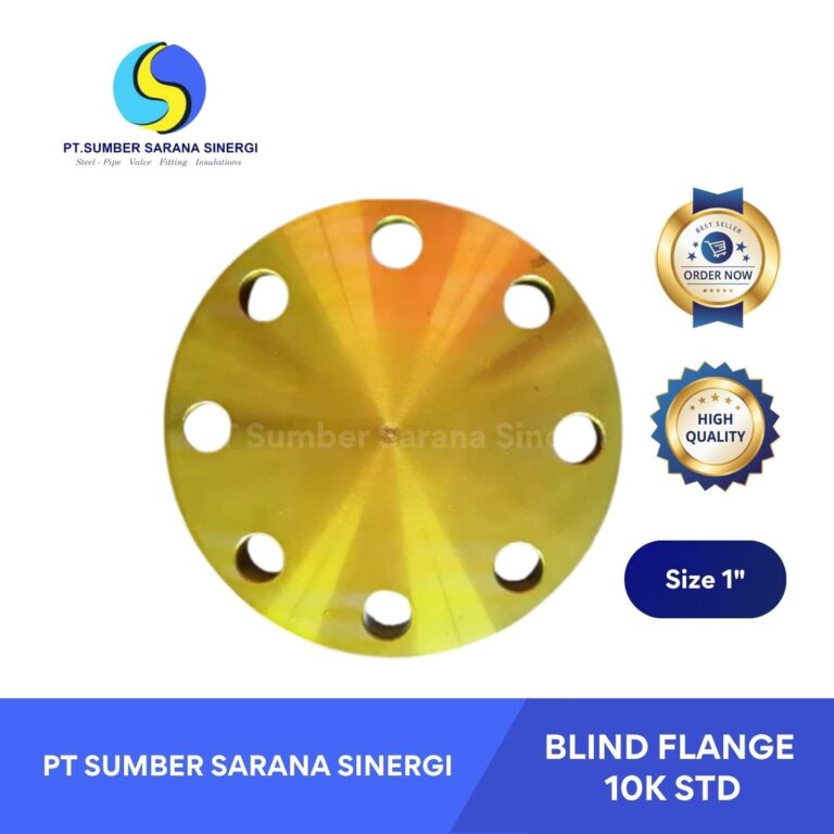 Blind Flange BUTA 10K STD Ukuran 1″ Inch Sambungan Pipa Material Baja
