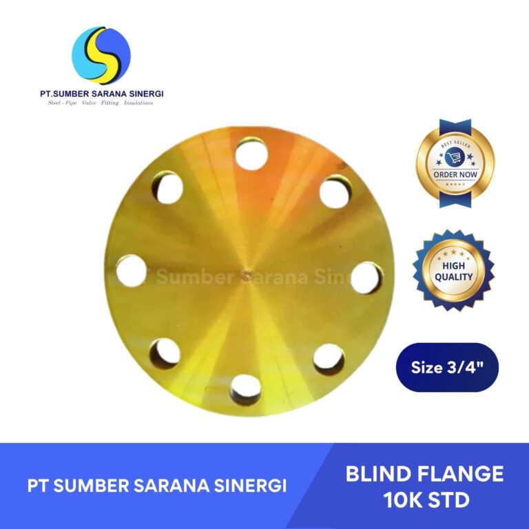 Blind Flange BUTA 10K STD Ukuran 3/4″ Sambungan Pipa Material Baja