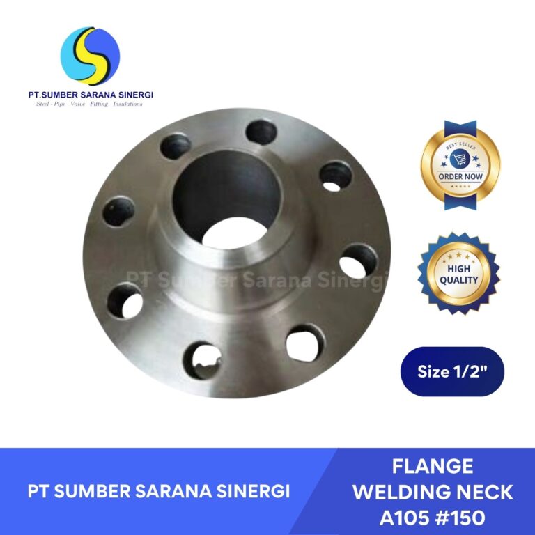 Flange Welding Neck A105 #150 1/2 Inch – Flange Pipa Tekanan Tinggi