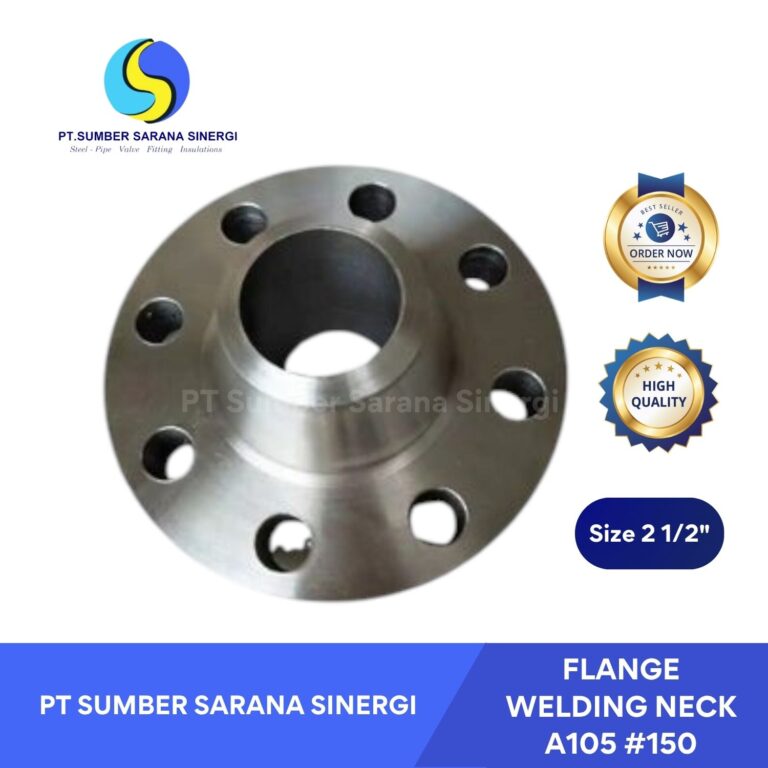 Flange Welding Neck A105 #150 2 1/2 Inch – Flange Pipa Tekanan Tinggi